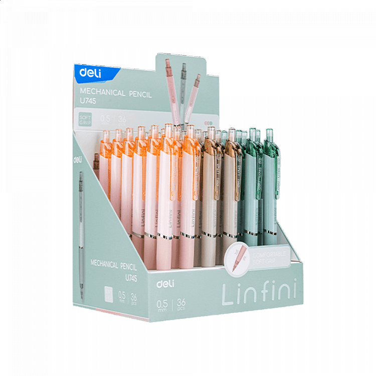 Mechanical Pencil 0.5mm DELI LINFINI (Display of 36pcs)