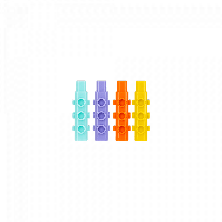 Πλαστικό Καπάκι Μολυβιού 80x11mm DELI, 4 Χρώματα Ασσορτί