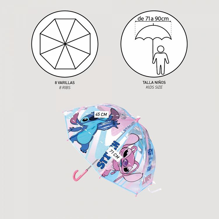 Umbrella Φ90cm DISNEY Lilo & Stitch
