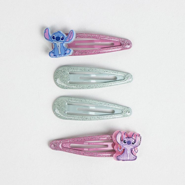 Hair Accessories Clips 4pcs DISNEY Lilo & Stitch