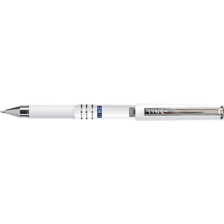 Ball pen LINC AXO/μπλε, άσπρο σώμα, κουτί 12τμχ
