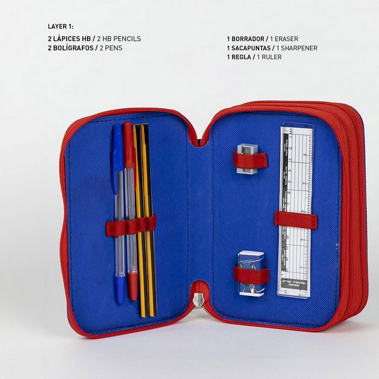 Triple Rectangular Pencil Case SONIC Prime