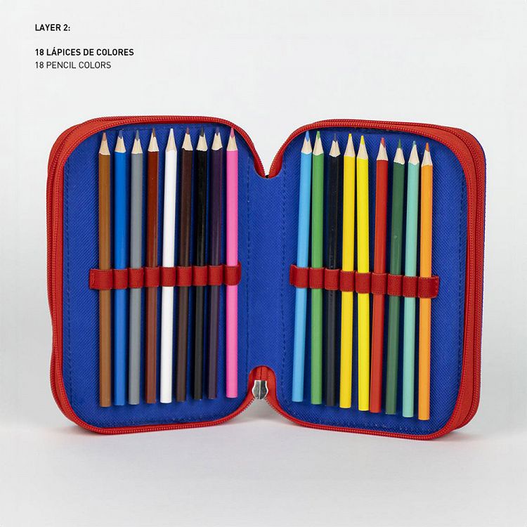 Triple Rectangular Pencil Case SONIC Prime