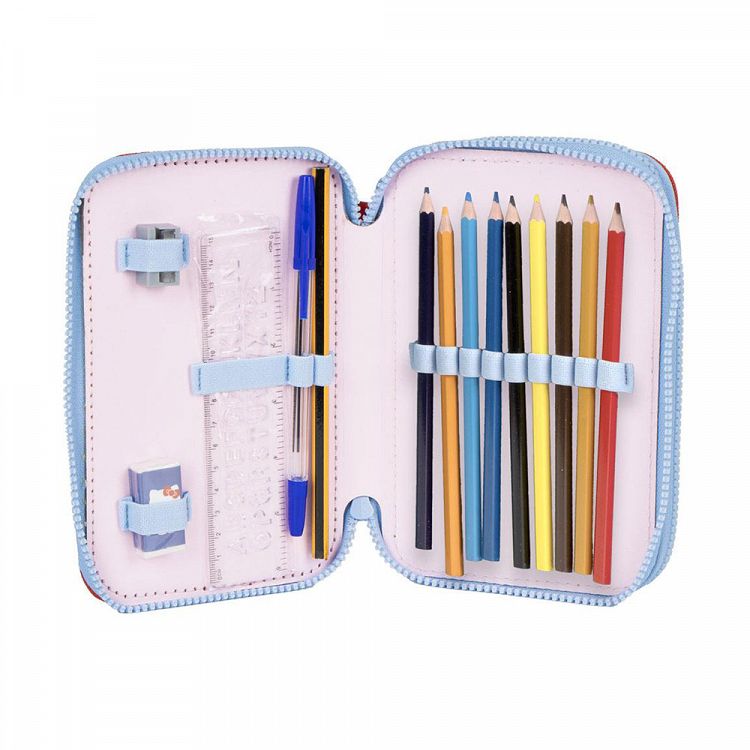 Double Pencil Case with Accessories HELLO KITTY