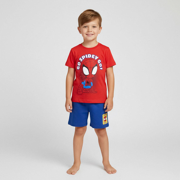 Σετ 2 τεμάχια T-Shirt και Σορτς SPIDEY - Συσκευασία 6 τεμ.