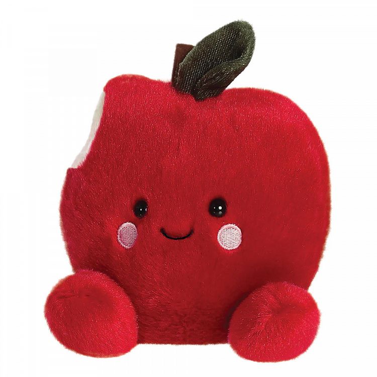 PALM PALS Crisp Red Apple - Δαγκωμένο Κόκκινο Μήλο Λούτρινο, 13εκ