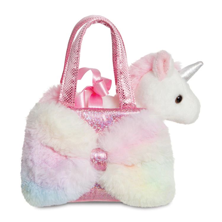 FANCY PALS Pink Bow Unicorn Soft Toy 20cm
