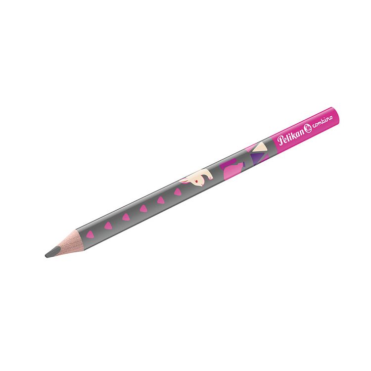 PELIKAN Triangular Pencil Combino Pink - 12pcs Package