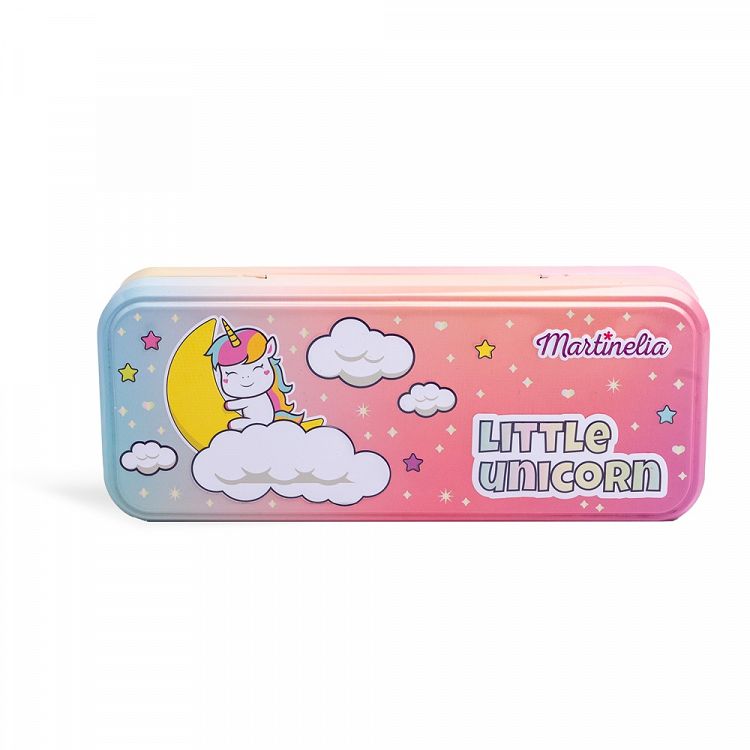 Perfect Traveller Tin Case with Cosmetics LITTLE UNICORN with 3 Levels