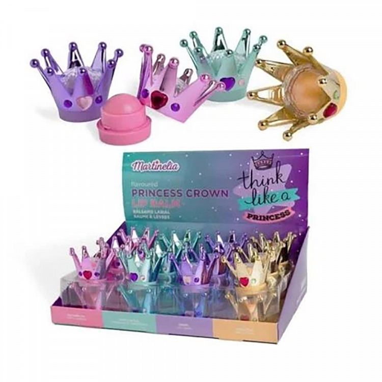 Lip Balm 7gr PRINCESS CROWN, σε 4 Γεύσεις