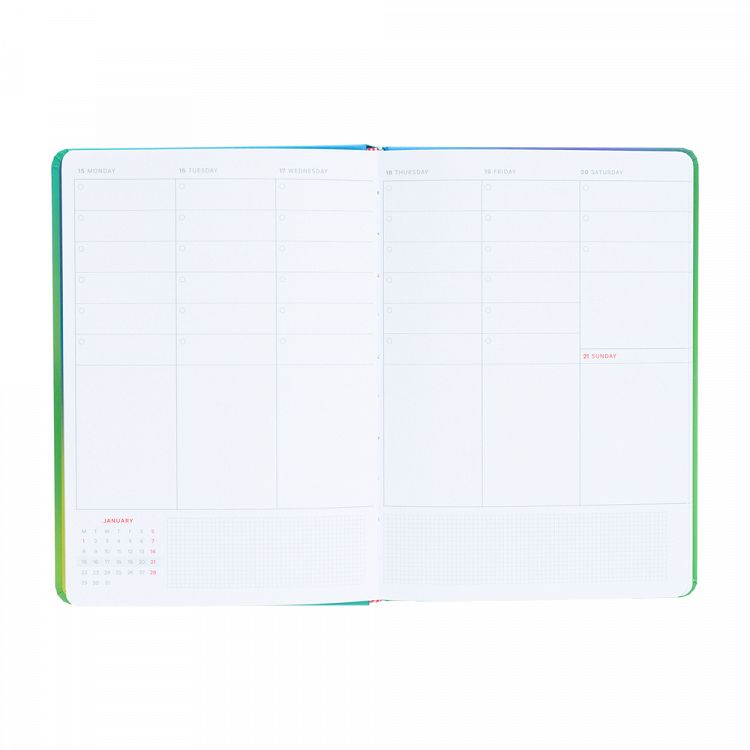 Weekly Diary 2024 15Χ21/A5 COLOR FUN 3 Green