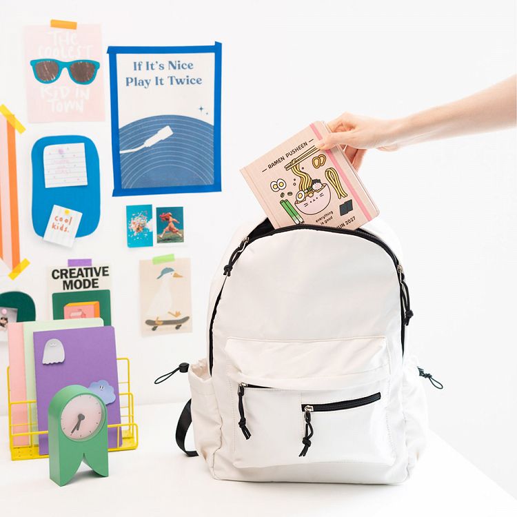 Hardcover School Daily Agenda 11 Months 2026/2027 14X16cm PUSHEEN