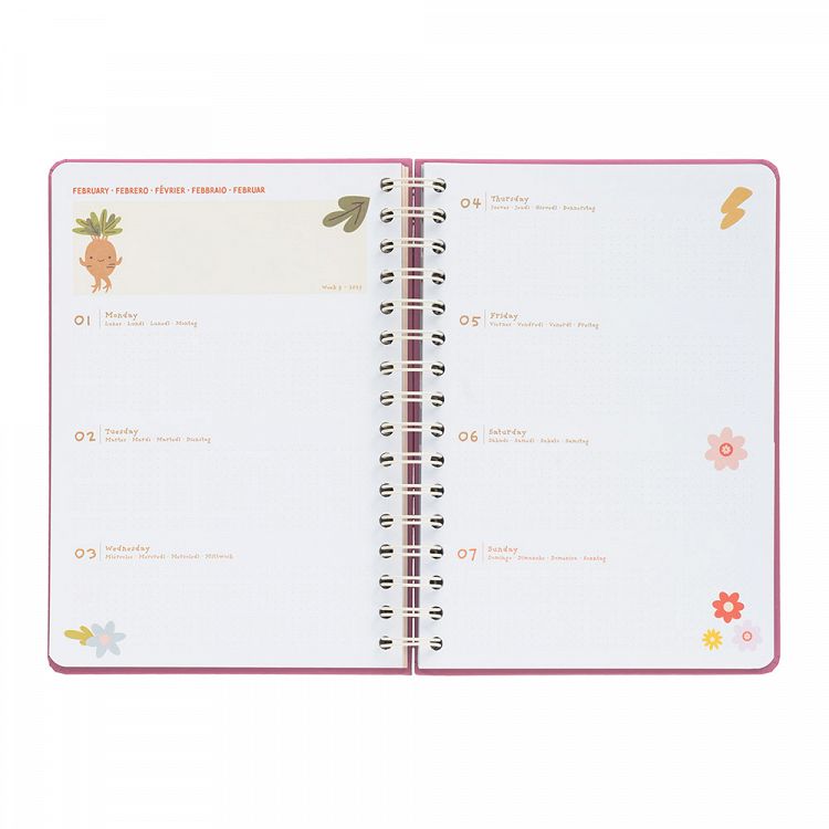 Hardcover Wire-O School Week-View Agenda 12 Months 2026/2027 15X21cm HARRY POTTER