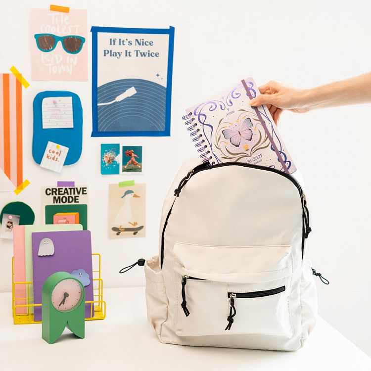 Hardcover Wire-O School Week-View Agenda 12 Months 2026/2027 15X21cm ASTRAL