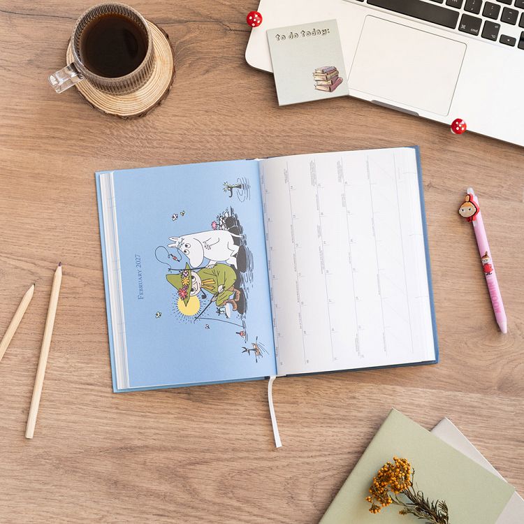 Hardcover School Weekly Agenda 17 Months 2026/2027 A5/15X21cm MOOMIN
