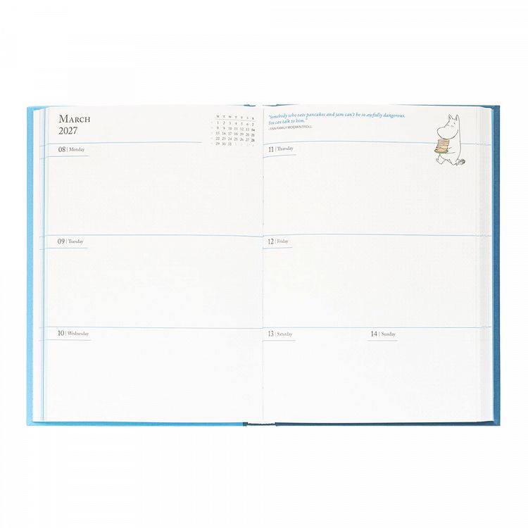 Hardcover School Weekly Agenda 17 Months 2026/2027 A5/15X21cm MOOMIN