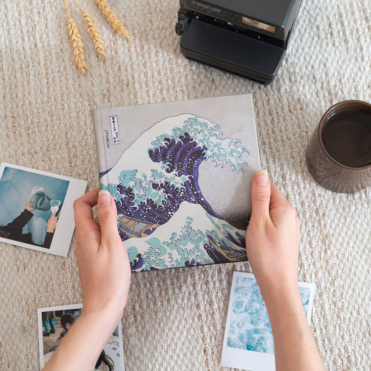 Photo Album 16X16cm with 24 Self-adhesive Sheets HOKUSAI