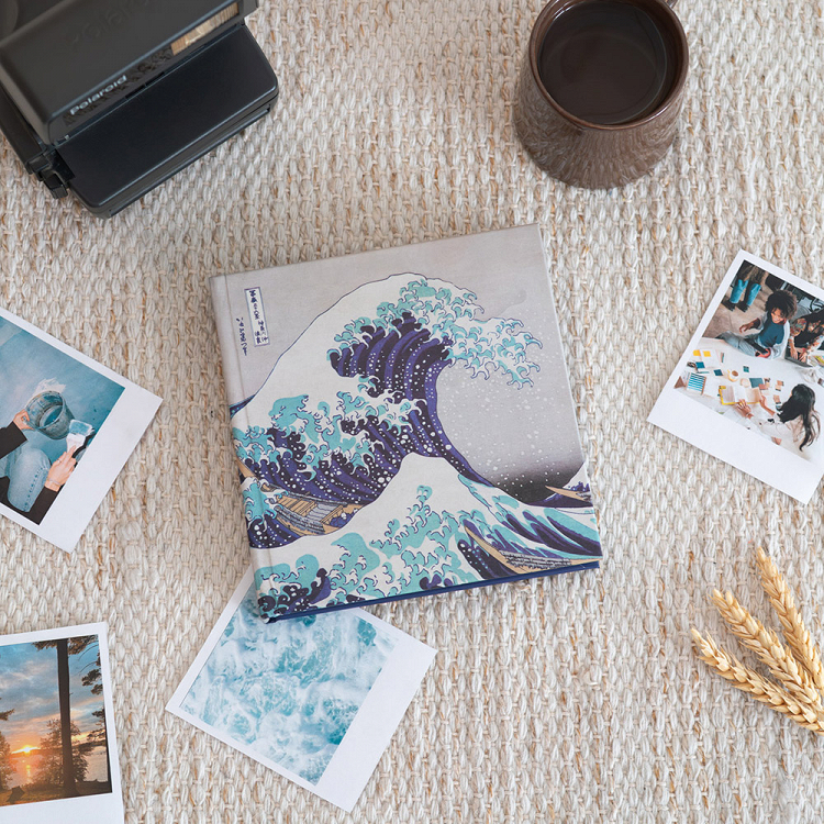 Photo Album 16X16cm with 24 Self-adhesive Sheets HOKUSAI