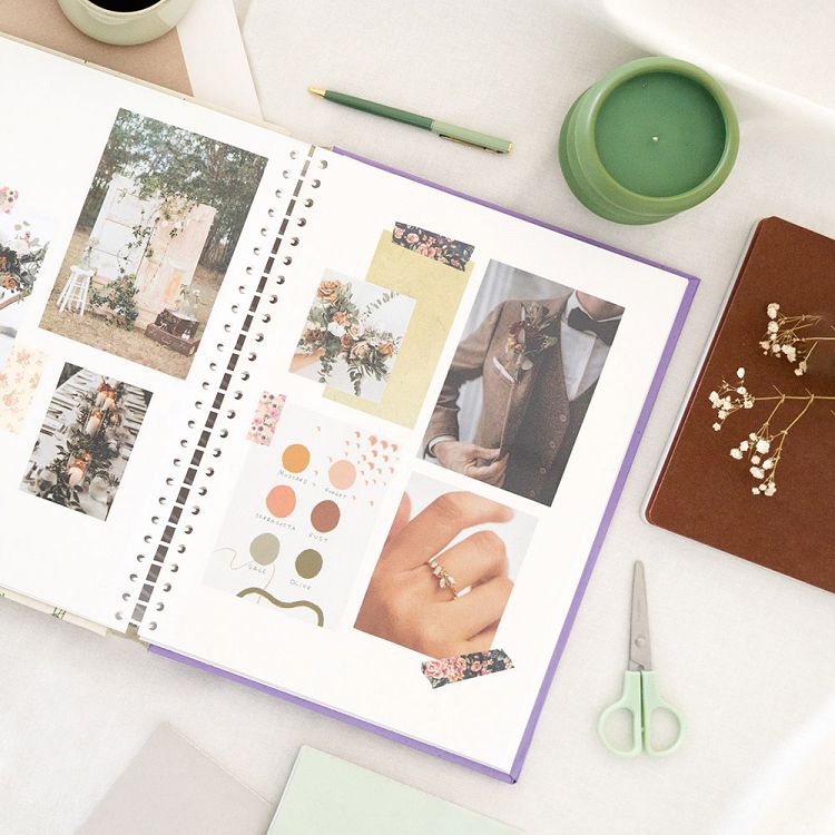 Photo Album 24X32cm with 30 Self-adhesive Sheets WILD FLOWERS
