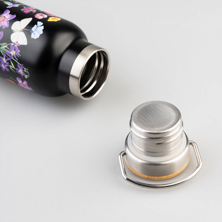Metallic Bottle Thermos with Handle 500ml SLEEPLESS GARDEN