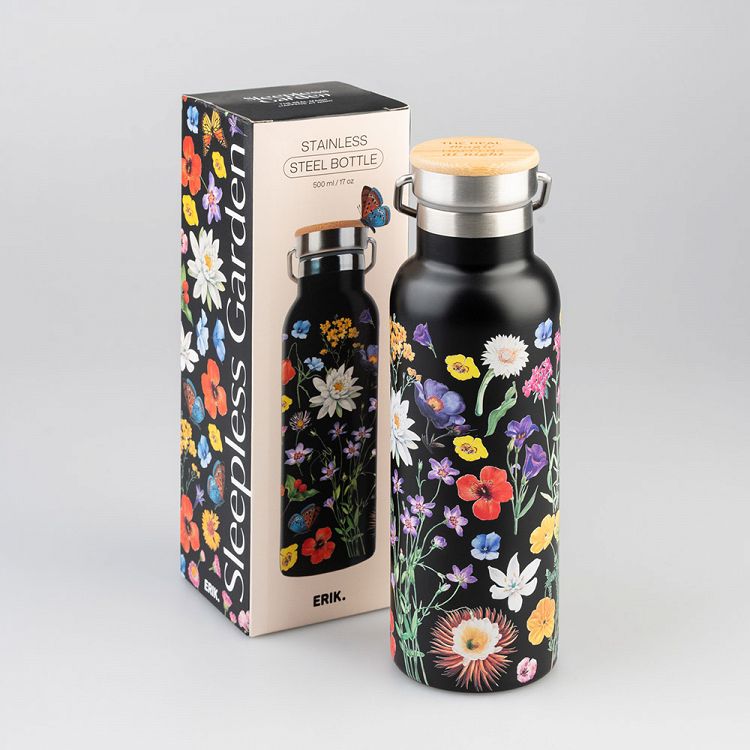 Metallic Bottle Thermos with Handle 500ml SLEEPLESS GARDEN