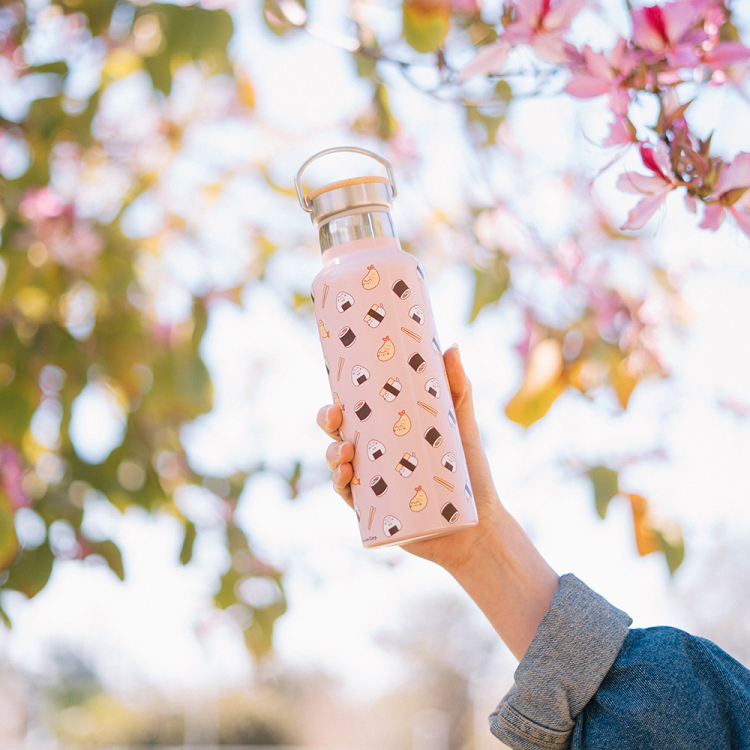 Μεταλλικό Μπουκάλι Θερμός με Λαβή 500ml PUSHEEN Sushi Roll
