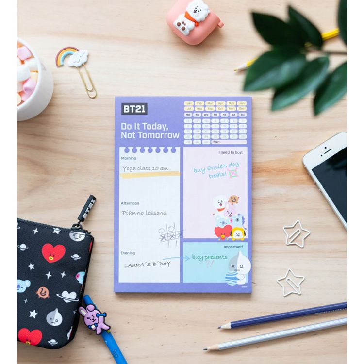 Daily To do list Α5 54 Sheets BT21