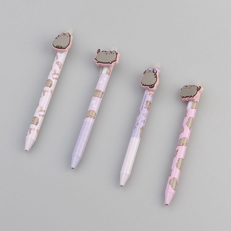Display with 20 Erasable Gel Pens 0,7mm PUSHEEN Moments, with 3D figures in 4 designs