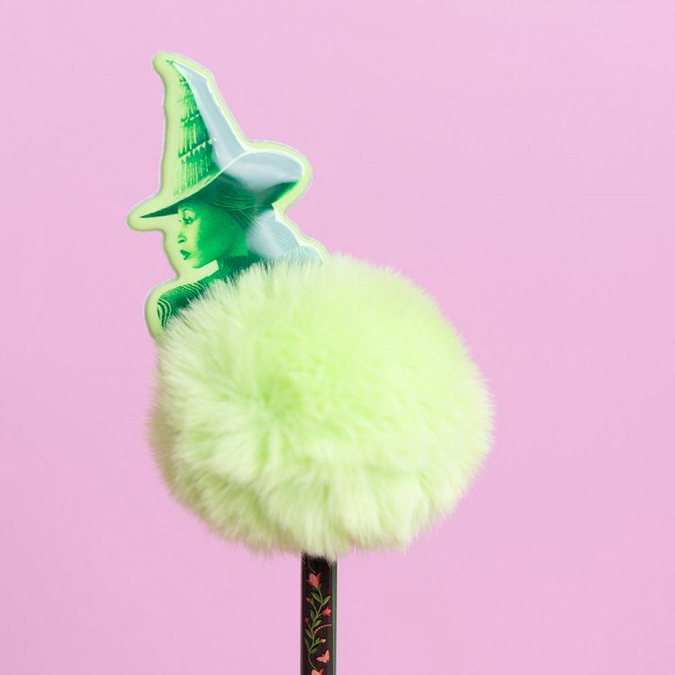 Set of 10 Pens with pom pom & 2D figure WICKED PART TWO Elphaba