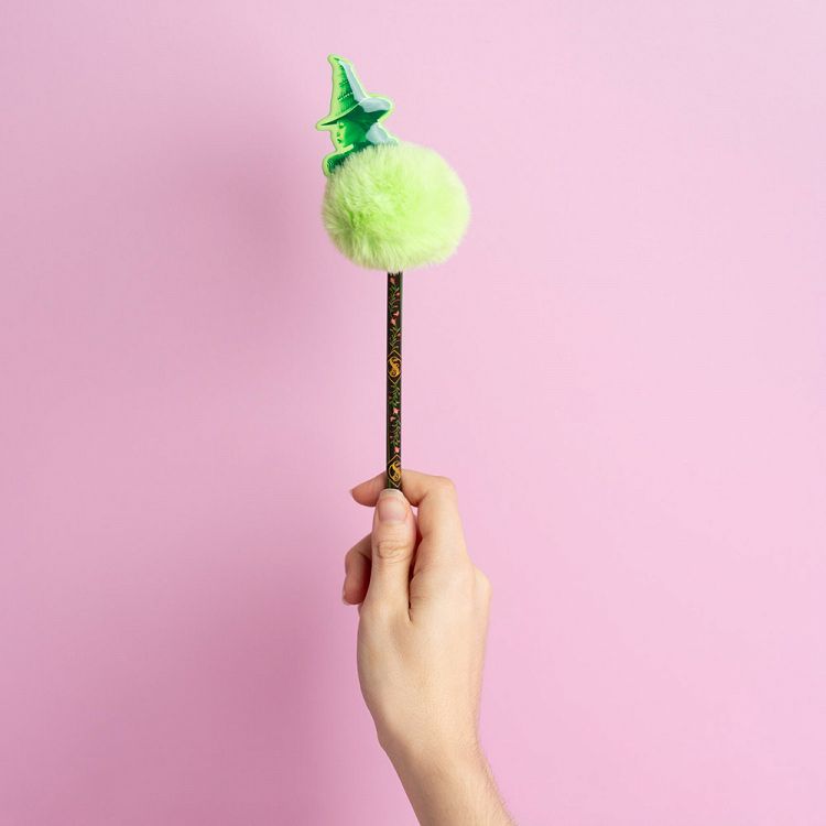 Set of 10 Pens with pom pom & 2D figure WICKED PART TWO Elphaba