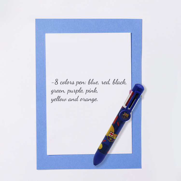 8-color Ballpen w/cord FC BARCELONA