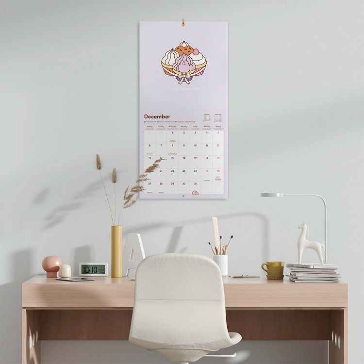 Wall Calendar 2027 30X30cm PUSHEEN