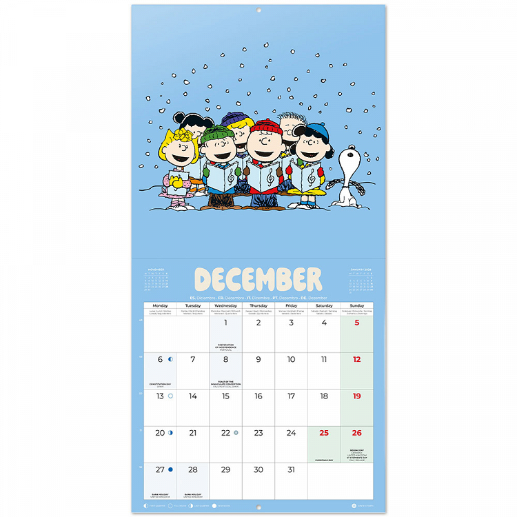 Wall Calendar 2027 30X30cm SNOOPY