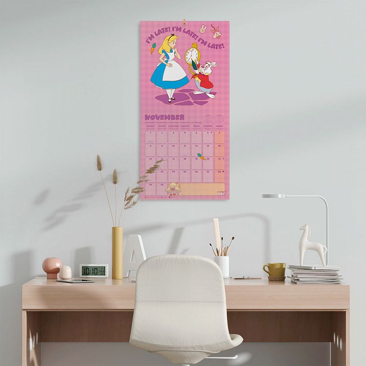 Wall Calendar 2027 30X30cm DISNEY ALICE IN WONDERLAND