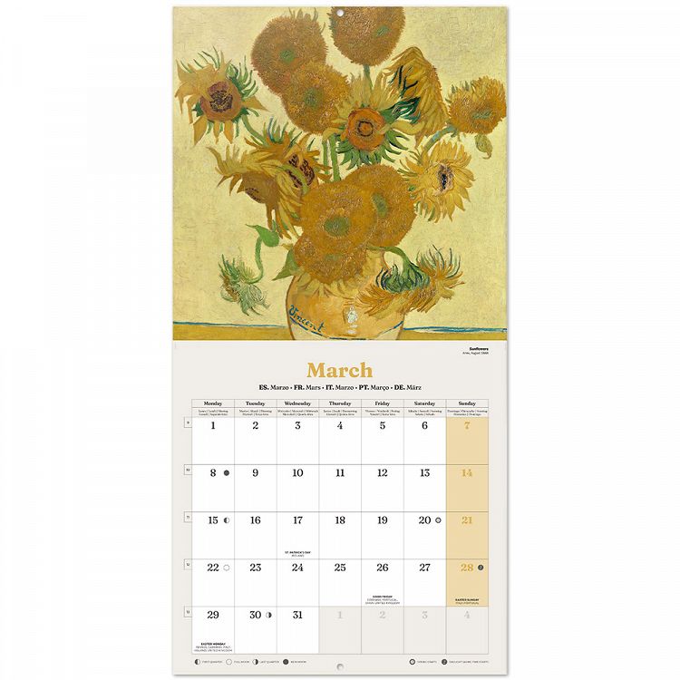Wall Calendar 2027 30X30cm VAN GOGH