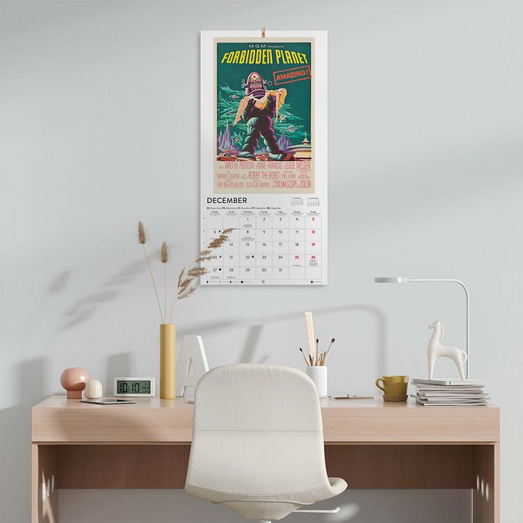 Wall Calendar 2027 30X30cm RETRO SCI-FI