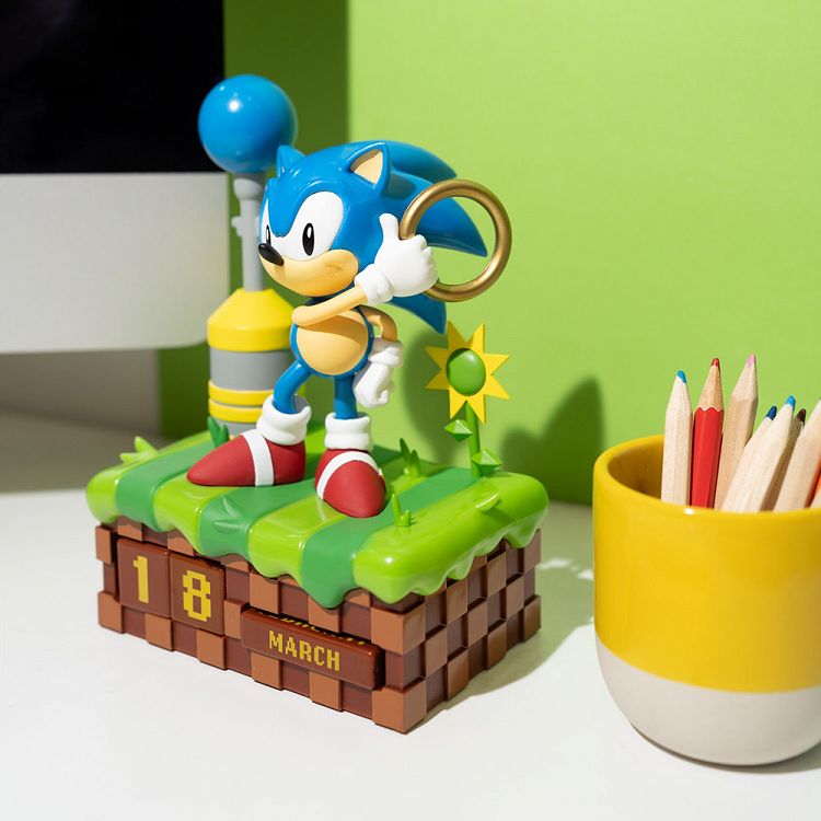 Perpetual 3D Calendar 16cm SONIC THE HEDGEHOG