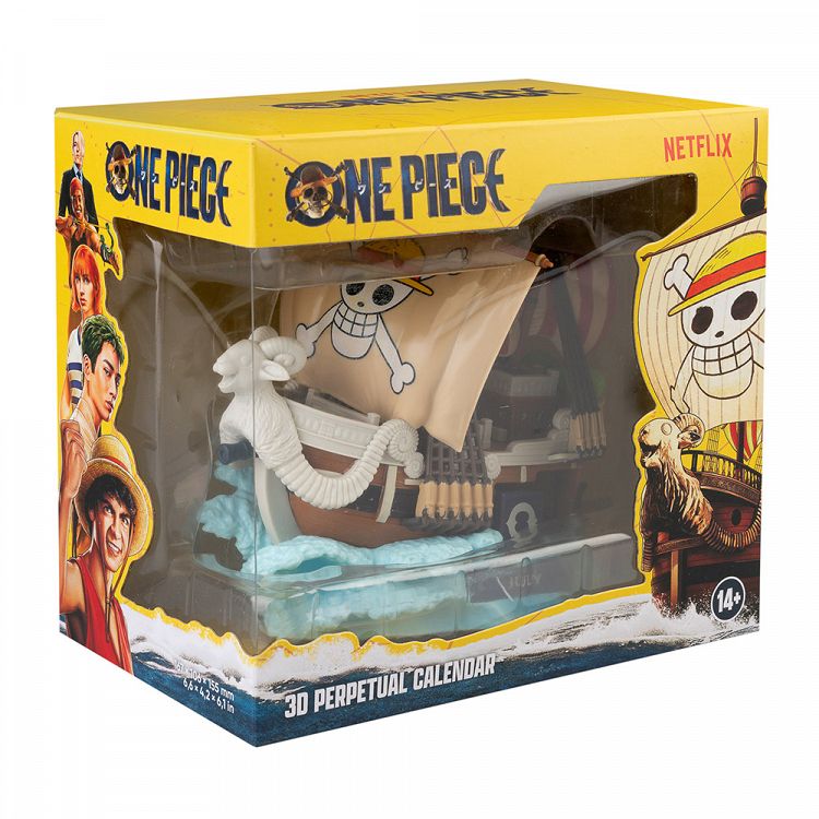 Perpetual 3D Calendar 16cm NETFLIX ONE PIECE Going Merry