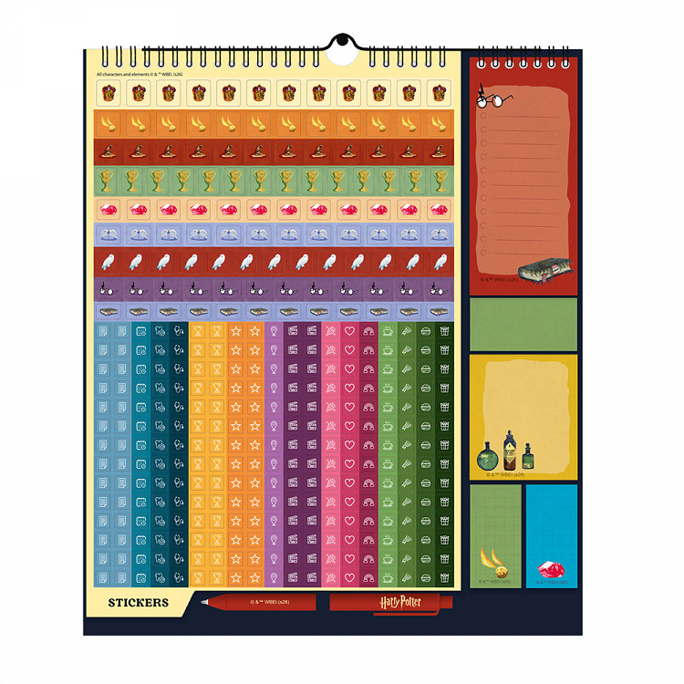 Wall Calendar/Planner 2026/2027 30X34cm HARRY POTTER