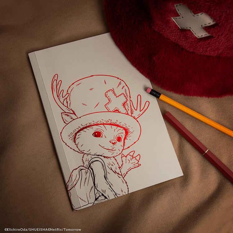 Premium Τετράδιο Α5 με Μαλακό PU Εξώφυλλο ONE PIECE Chopper's Sketch