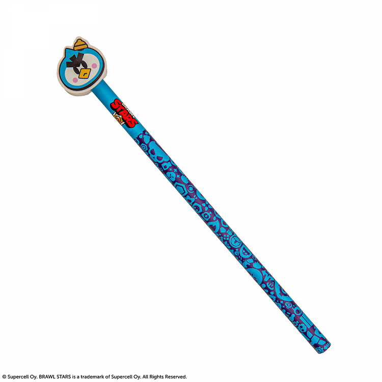Display 20 Pencils with eraser BRAWL STARS (5 pieces of 4 designs)