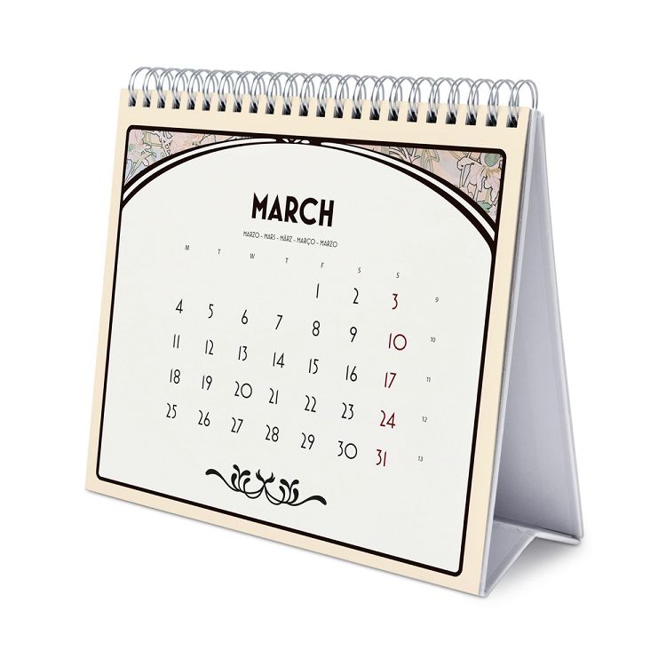 Deluxe Desk Calendar 2024 ALPHONSE MUCHA