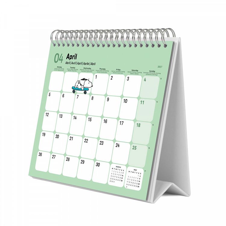 Deluxe Desk Calendar 2027 SNOOPY