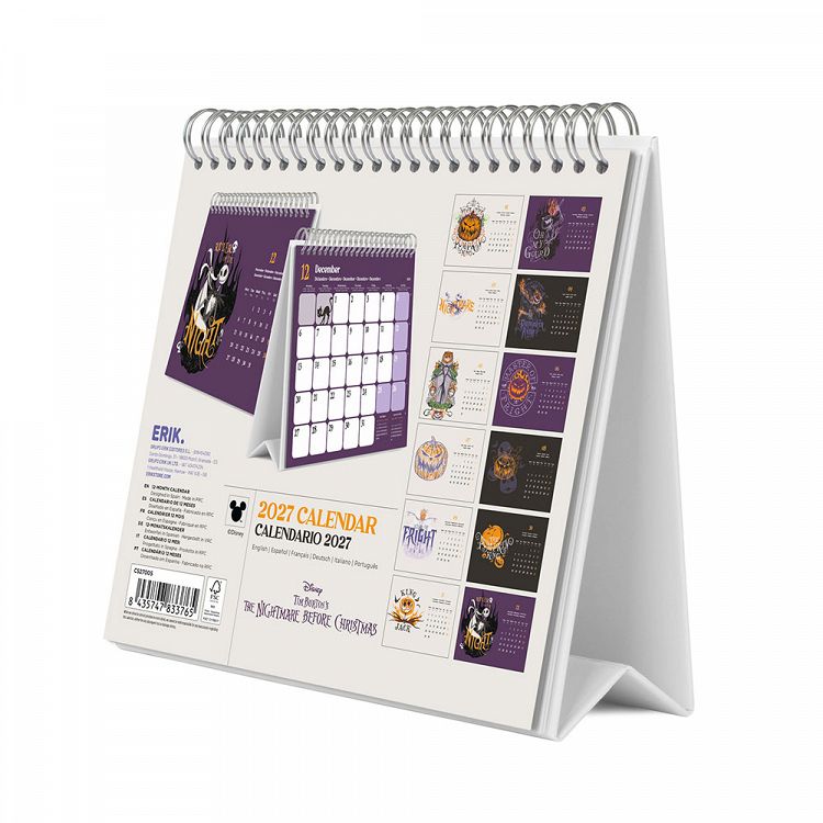Deluxe Desk Calendar 2027 DISNEY THE NIGHTMARE BEFORE CHRISTMAS