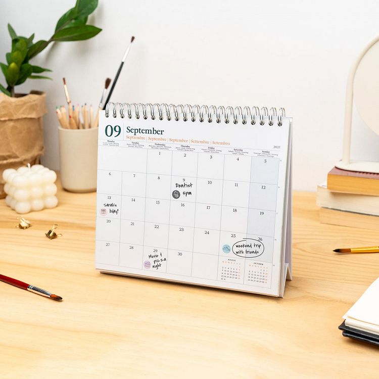 Deluxe Desk Calendar 2027 MONET