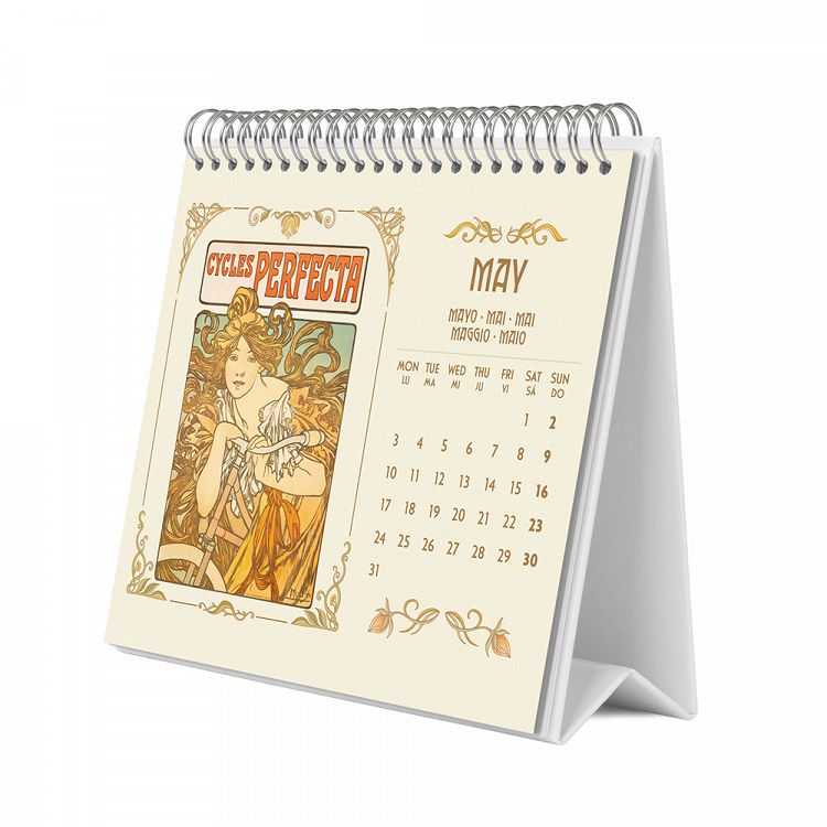 Deluxe Desk Calendar 2027 ART NOUVEAU