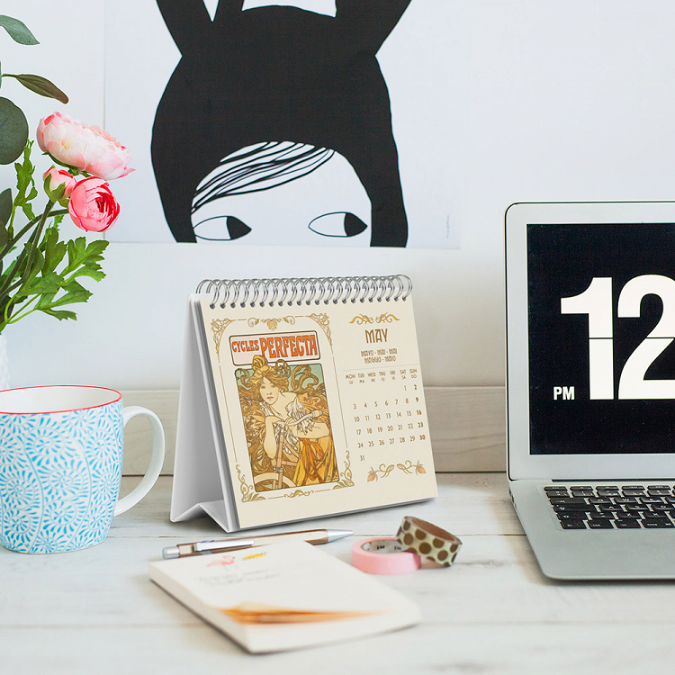 Deluxe Desk Calendar 2027 ART NOUVEAU