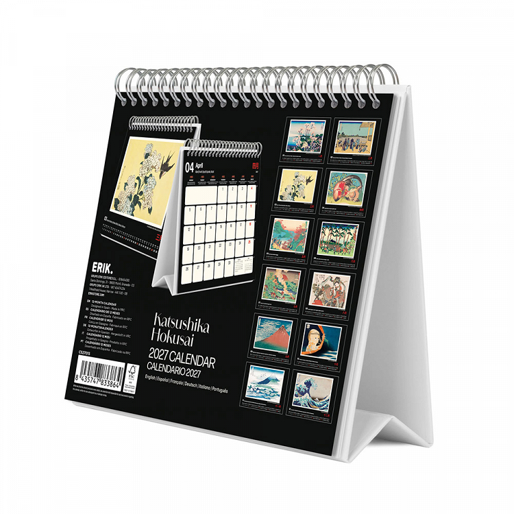 Deluxe Desk Calendar 2027 HOKUSAI
