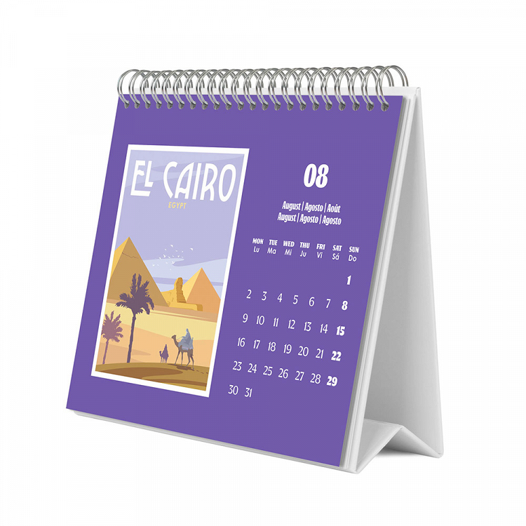 Deluxe Desk Calendar 2027 TRAVEL