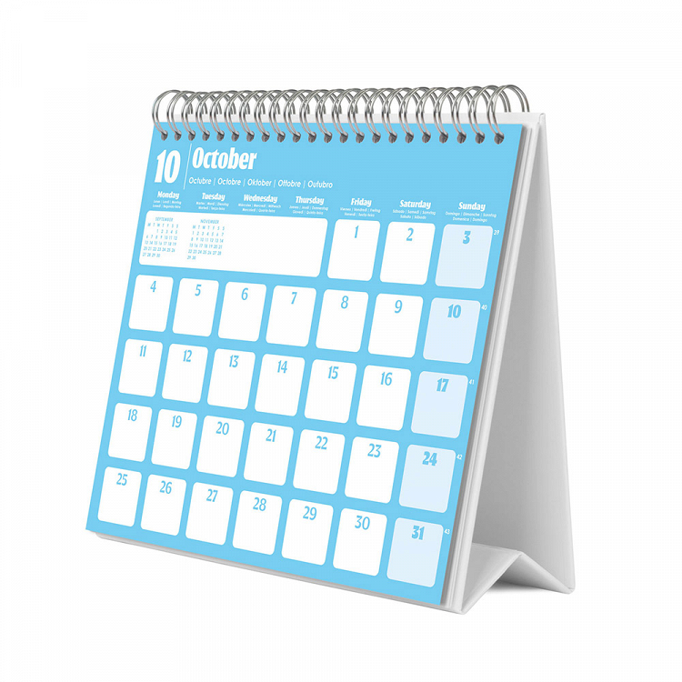 Deluxe Desk Calendar 2027 TRAVEL